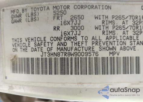 1998 Toyota 4Runner Sr5 V6 Limited из США, поврежденный, VIN JT3HN87R8W9009576